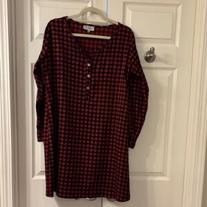 Red/Black Buffalo Plaid women’s dress